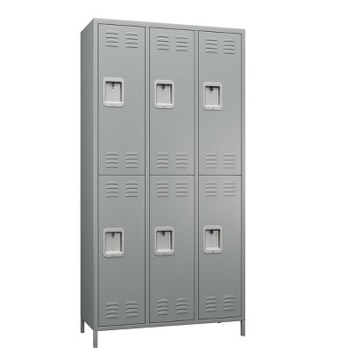 SUXXAN 6 Doors 72''H Metal Storage Locker for Employees for School Gym,Assembly Required