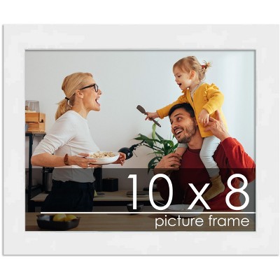 PosterPalooza | 10x8 Wood Frame with UV Acrylic, 6 Finishes: Black, White, Bronze, Silver, Wood, Mahogany