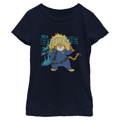Girls Zootopia 2 Officer Clawhauser Let's Boogie T Shirt
