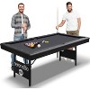 Portable Foldable Pool Table for Home Fun with Accessory Kit, Compact Design, Easy Storage, Great for Game Nights - 2 of 4