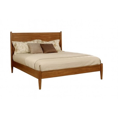 California King Platform Bed with Headboard for Bedroom