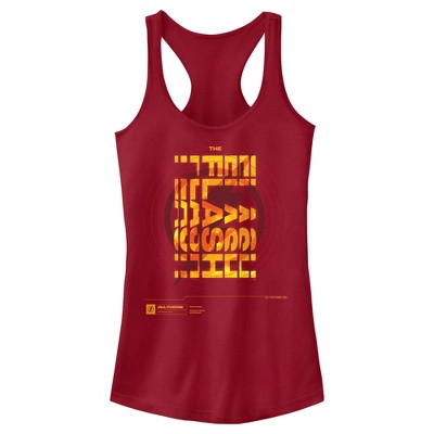Juniors Womens The Flash File Logo Racerback Tank Top