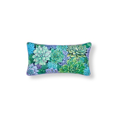 C&F Home Succulent Garden Printed & Embellished Throw Pillow, 12" x 24"