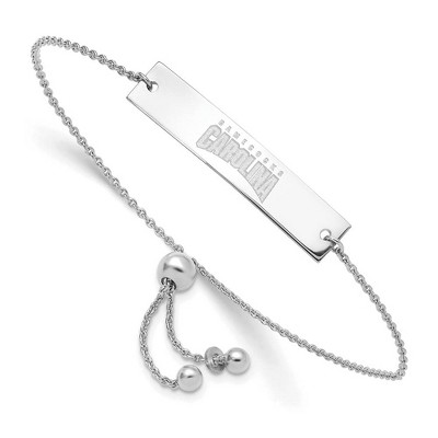 Black Bow Jewelry Sterling Silver South Carolina Gamecocks NCAA ID Bracelet 9 Inch