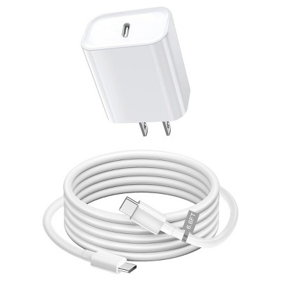 Boersma 2-Pack iPhone 15 USB-C Wall Charger，Charging head PD 20W Quick Charging Block for all iPhone 15, iPad Air, iPad Pro, MacBook Air