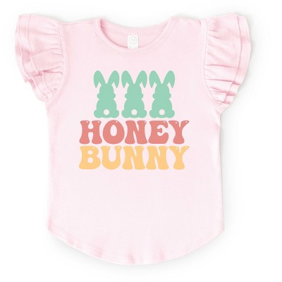 The Juniper Shop Honey Bunny Bunny Tails Flutter Sleeve Tee