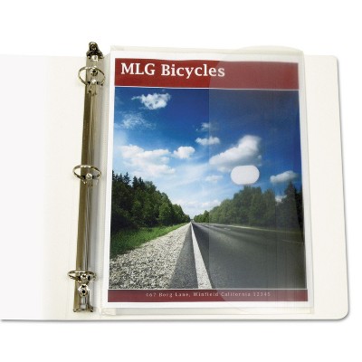 C-Line Poly Binder Pockets 11 1/2 x 9 1/4 Clear 5/Pack 57537