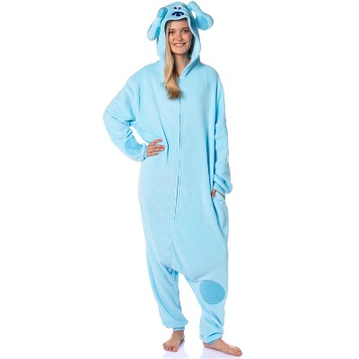 Nickelodeon Mens Blue's Clues Hooded Union Suit Costume Kigurumi Pajama