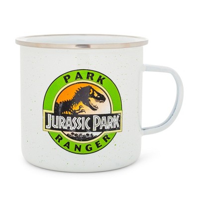 Silver Buffalo Jurassic Park Ranger Camper Mug | Holds 20 Ounces