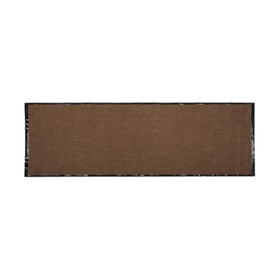 Design Imports Brown Ribbed Walk Off Utility Runner 22X60