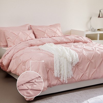 Cozy Comfort by Bedsure-Solid Diamond Pintuck Bedding Comforter, 80GSM