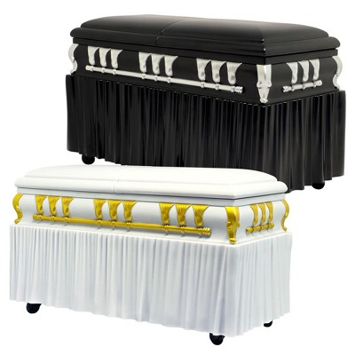 Set of 2 Deluxe Caskets for WWE & AEW Wrestling Action Figures With Removable Base