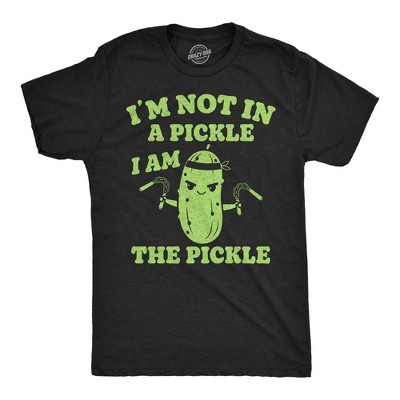 Mens Funny T Shirts Im Not In A Pickle I Am The Pickle Sarcastic Graphic Novelty Tee For Men - Crazy Dog Men's T Shirt For Foodies