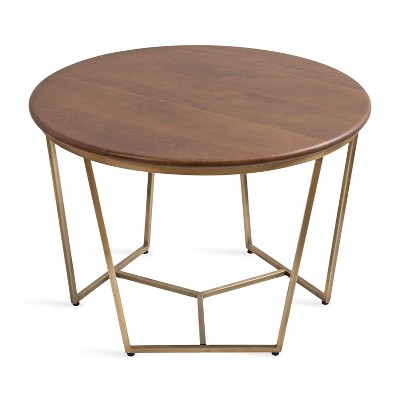 Kate and Laurel Solvay Round Metal Coffee Table