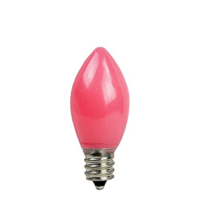 Northlight Pack of 4 Opaque Pink LED C7 Christmas Replacement Bulbs