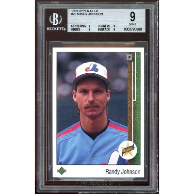 Randy Johnson Rookie Card 1989 Upper Deck #25 BGS 9 (9 9 9 9)