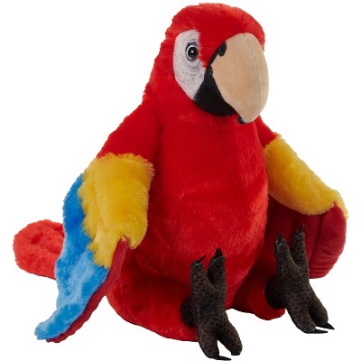 Wild Republic Artist Collection Eco Scarlet Macaw Stuffed Animal, 15 Inches