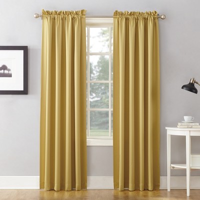 Sun Zero Room Darkening Seymour Rod Pocket Curtain Panel