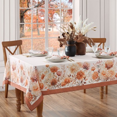 Elrene Autumn Blooms Tablecloth - Elrene Home Fashions