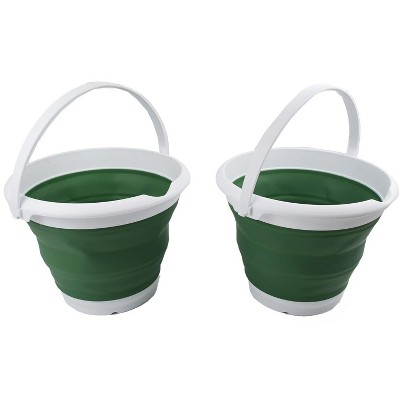 SAMMART 8.5L (2.2 gallons) Collapsible Plastic Round Bucket
