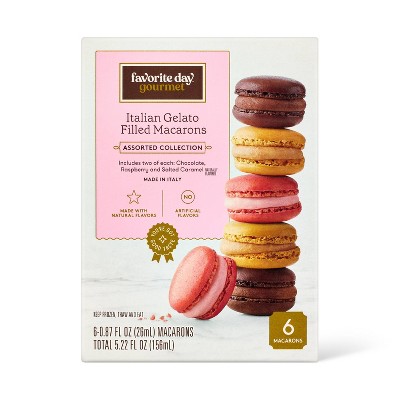 Frozen Italian Gelato Filled Macarons - 5.22 fl oz/6ct - Favorite Day™