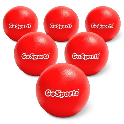 GoSports Soft Skin Foam Playground Dodgeballs - 6 Pack for Kids (6 Inch)