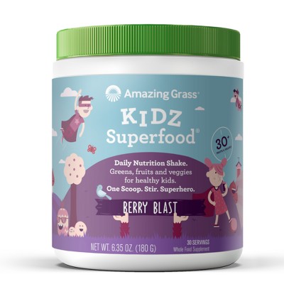 Amazing Grass Kidz Greens and Superfood Powder - Berry - 30 Servings - 6.35oz