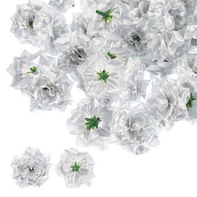 Unique Bargains Home Housewarming Decor DIY Craft Artificial Roses Head 100 Pcs