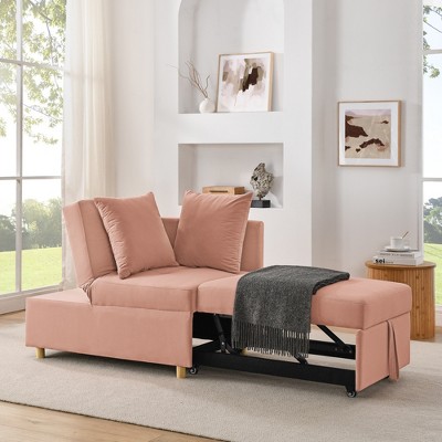 KTMBDW Folding Sofa Bed, Convertible Sleeper Chair with Pillows and Adjustable Backrest, Pullout Chair Sofa Bed for Living Room, Bedroom