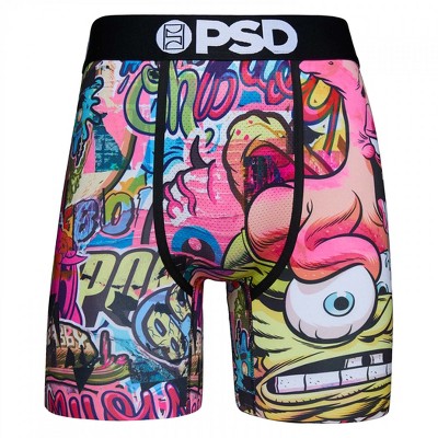 Mens SpongeBob SquarePants Bikini Bottom Vibes PSD Boxer Briefs