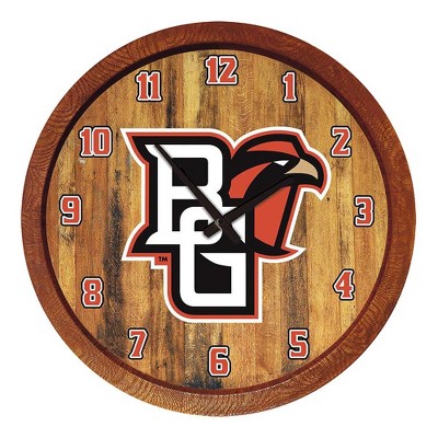 College Team "Faux" Barrel Top Wall Clock