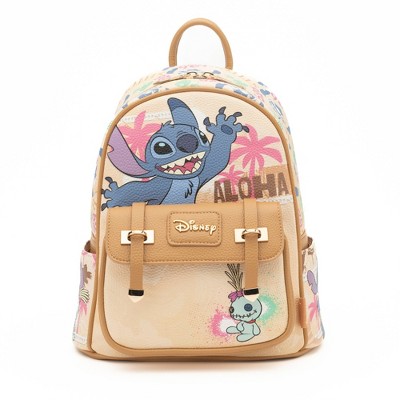 Stitch and Scrump from Disney's Lilo & Stitch WondaPop 11" Vegan Leather Fashion Mini Backpack