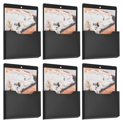 Unique Bargains Large Capacity Hanging Wall Magnetic File Holder 6 Pcs