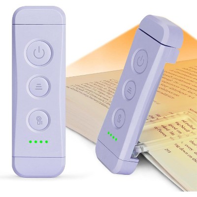Link Clip On LED Book Light For Reading In Bed Flexible Head Portable Rechargeable Multiple Lighting Colors & Brightness For Adults & Kids