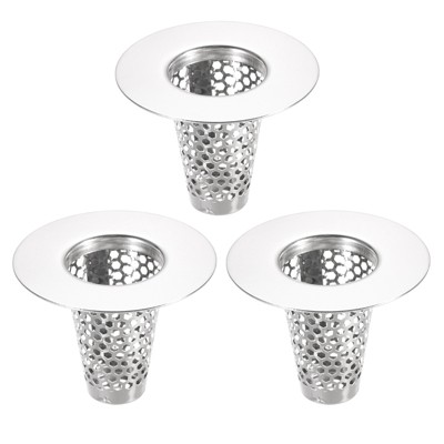 Unique Bargains Stainless Steel Conical Bathroom Laundry Sink Drain Strainer