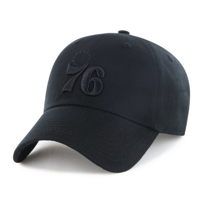 NBA Philadelphia 76ers Black Tonal Clean Up Baseball Hat