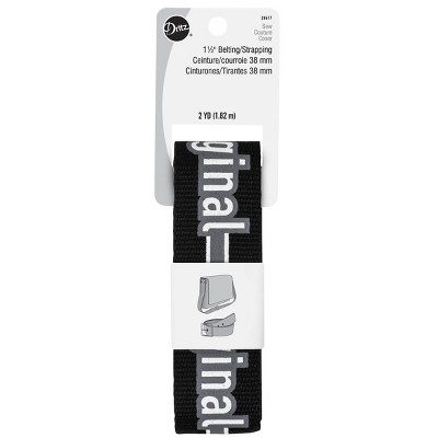 Dritz 2yd 1.5" Polyester Belting/Strapping Black