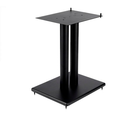 Monolith 18in Steel Speaker Stand with Adjustable Top Plate (Each) Hold Speakers Weighing Up To 75 Pounds, Perfect For Center or Bookshelf Speakers