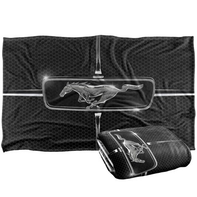 Kids' Ford 1965 Mustang Grill Silky Touch Blanket White 36X58