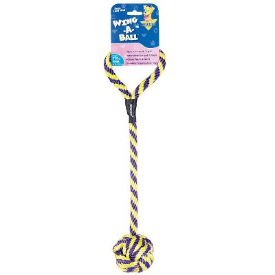 Booda Multicolored Polypropylene Wing-a-Ball Dog Toy Large