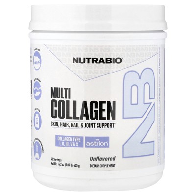 NutraBio Multi Collagen, Unflavored, 14.2 oz (405 g)