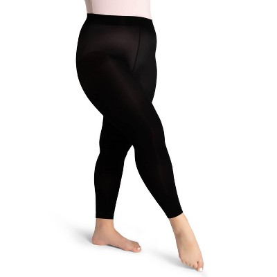Capezio Women's Footless Tight w Self Knit Waist Band