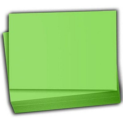 Hamilco Colored Scrapbook Cardstock Paper 5x7 Card Stock Paper 65 lb Cover 100 Pack (Green Apple)