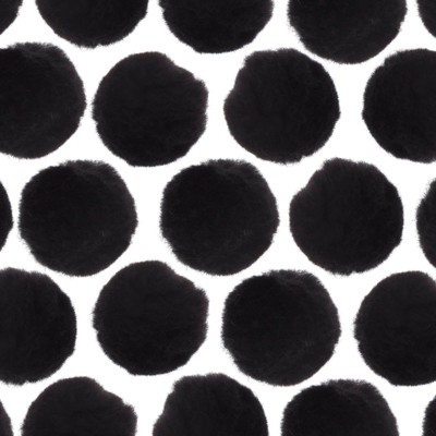 John Bead 1.5in Black Pom Poms for Crafts DIY Art Creative, 50pcs