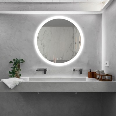 24inch Bathroom Led Classy Vanity Mirror with High Lumen,Dimmable Touch,Wall Switch Control