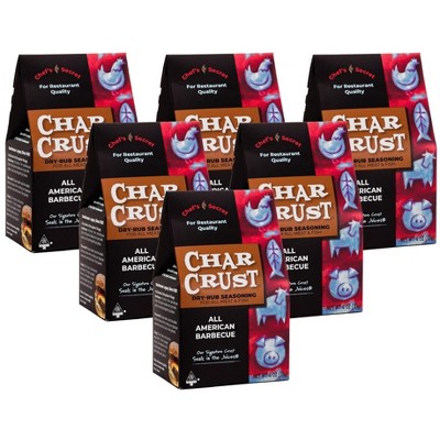 Char Crust Dry-Seasoning All American Barbeque- 6 pack, 4 oz