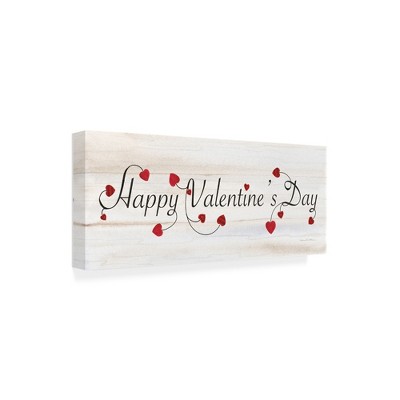 Trademark Fine Art -Kathleen Parr Mckenna 'Rustic Valentine Saying I' Canvas Art