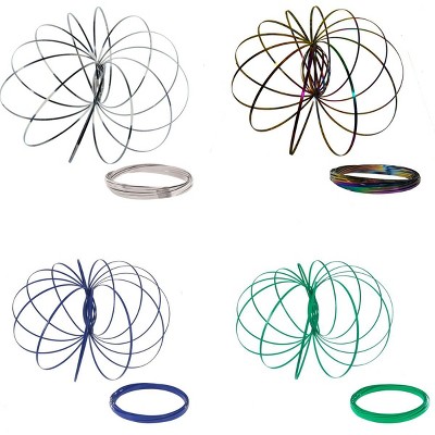 Flipo Kinetic Energy Koil Arm Spinning Science Educational Toy For Kids & Adults - 4 Pack