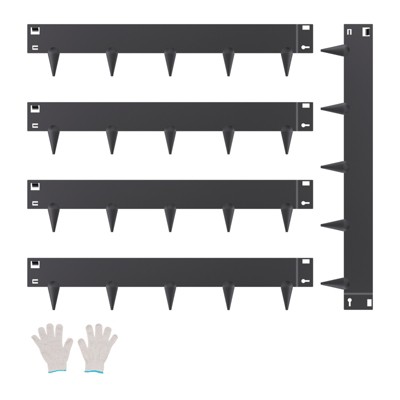 VEVOR Steel Landscape Edging, 5 Packs 39 x 4 in Rust-Resistant Metal Landscape Edging, Bendable Garden Edging Border, Heavy Duty Lawn Edging, Black