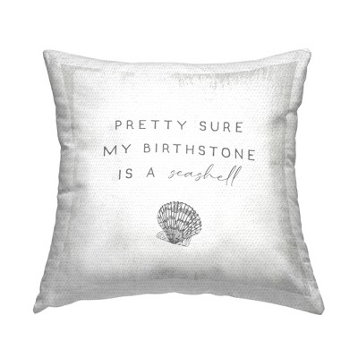 Stupell Industries My Birthstone Is Seashell, 18 x 18